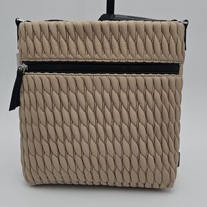 DKNY Beige Quilted Crossbody Bag